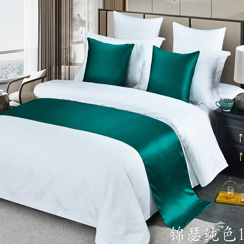 5-Star-Hotel-Simple-Bed-Runner-Luxury-Decorative-Throw-Pillow-Case-Bed-Flag-Set-Satin-Bed-Towel