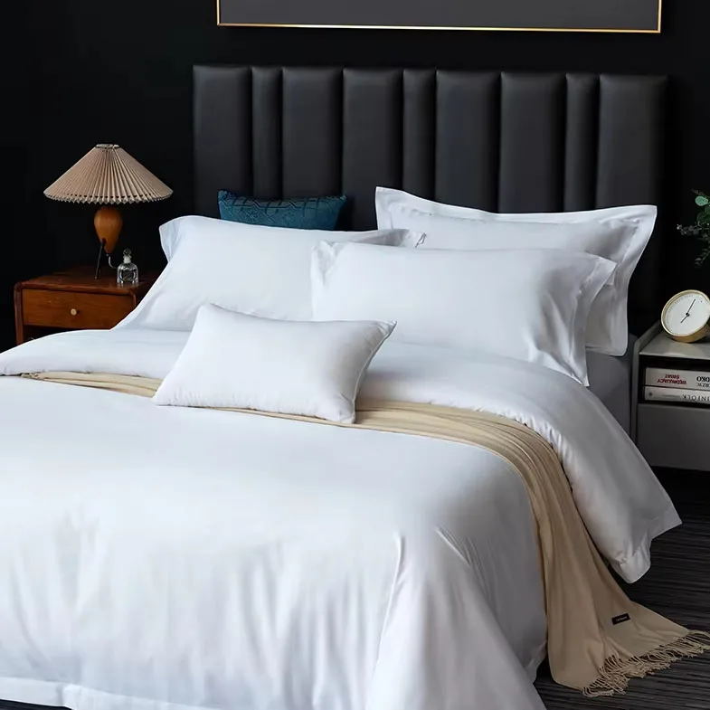 5-Star-Hotel-Use-Customizable-Solid-Cotton-400TC-Bedding-Set-Duvet-Cover-Bed-Sheet-Pillowcase