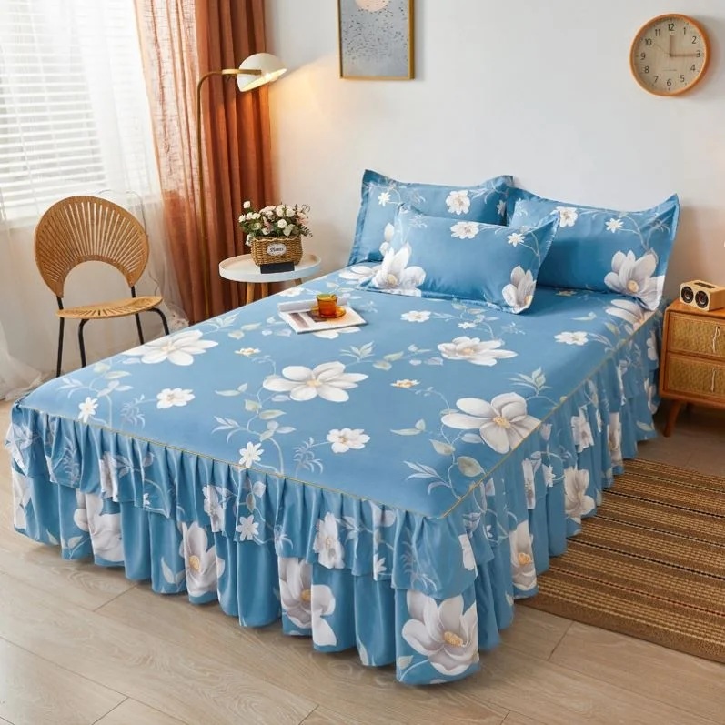 500TC-Polyester-Eco-Friendly-Printed-Floral-King-Size-Luxury-Customizable-Bed-Skirt-Set-Pillow-Cases-Bedspread-Home
