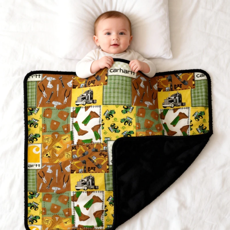 50x50-Inch-Bamboo-Printed-Handmade-All-Season-Customizable-RTS-Blankets-Childrens-Bedding