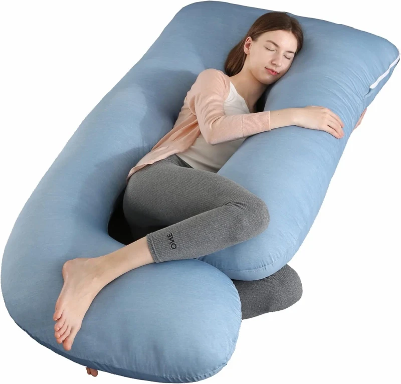 57-Inch-Full-Body-Pregnant-Woman-Pillow-with-Breathing-Support-Removable-Cooling-Cover-for-Back-Support-During-Maternity
