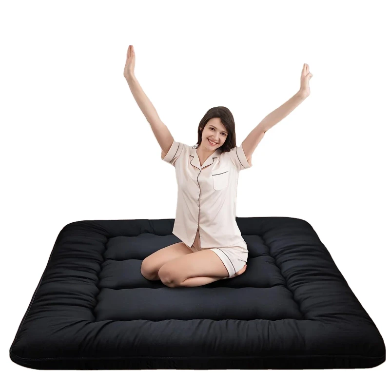 6-Extra-Thick-Japanese-Floor-Mattress-Foldable-Tatami-Pad-for-Roll-up-Guest-Camping