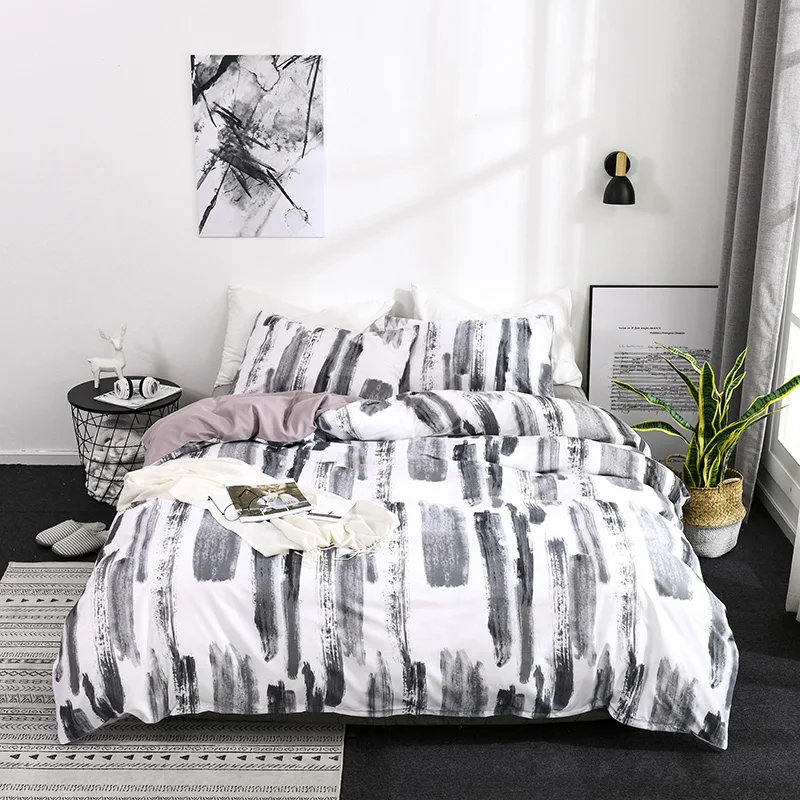 6-Piece-Comforter-Set-200TC-Polyester-All-Season-Machine-Washable-Queen-Size-Bed-Home-Textile-Bedding-Sets