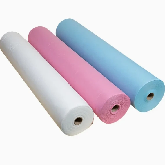 60-45cm-Disposable-Non-woven-20gsm-Bedsheet-Paper-Roll-Bed-Sheets-for-Spa-Hospital