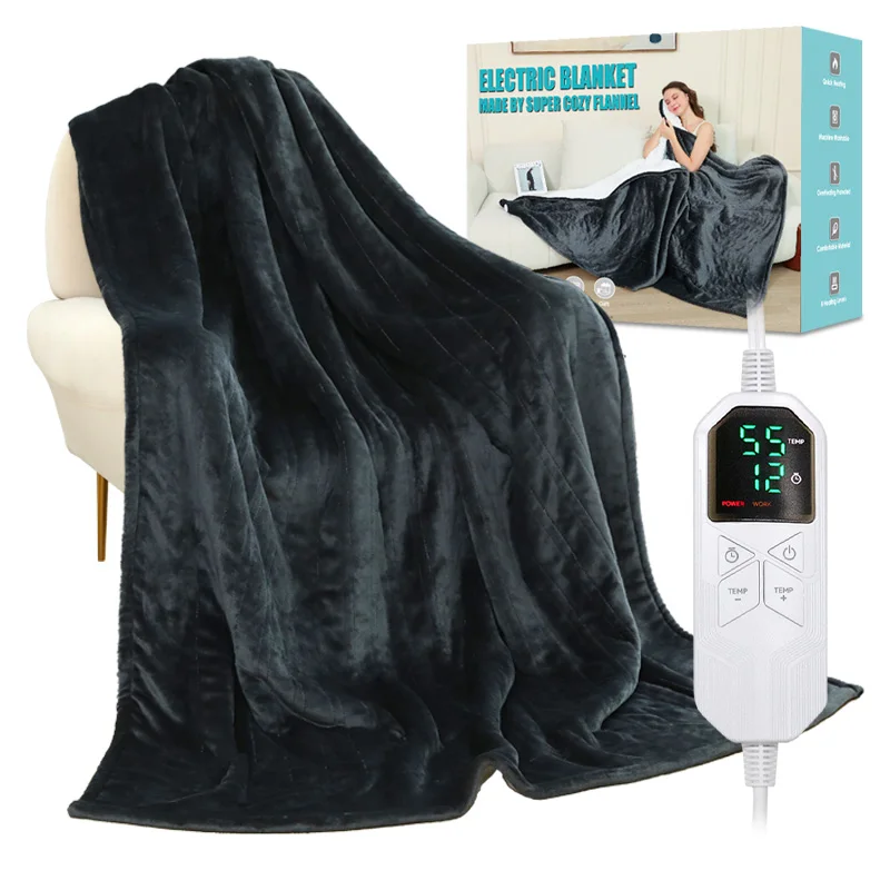 60-x-50-Portable-Cozy-Electric-Blanket-Quilted-Folded-Wearable-Heated-Warmer-for-Home-Use-Flannel-Temperature-Control