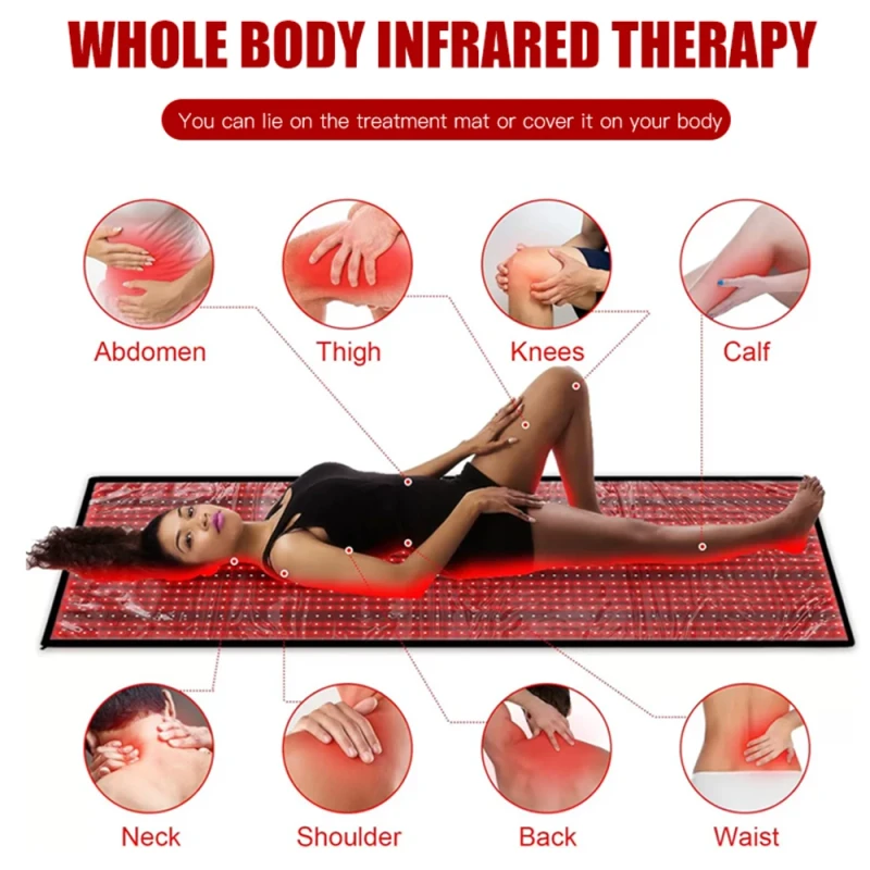 660nm850nm-Custom-LOGO-Near-Infrared-LED-Light-Therapy-Blanket-Low-MOQ-Factory-Yoga-Blanket-Fullbody-Coverage-Wrap