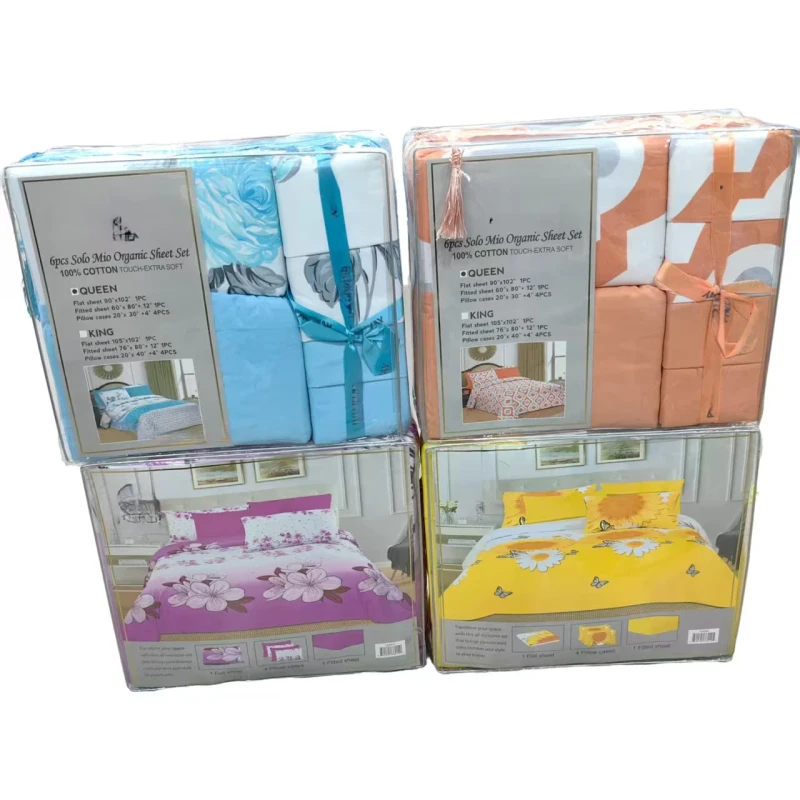 6PCS-Eco-Friendly-All-Season-Queen-Size-Printed-Floral-Bed-Sheet-Set-with-1-Fitted-Sheet-Deep-Pocket-1-Flat-Sheet-4-Pillowcases