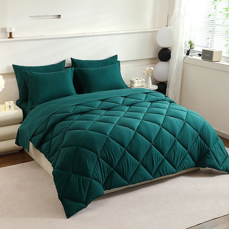 7-Piece-Mattress-Protector-Cover-Comforter-and-Pillowcases-Flat-Sheet-Set-Premium-Bedding-for-Comfort-and-Relaxation