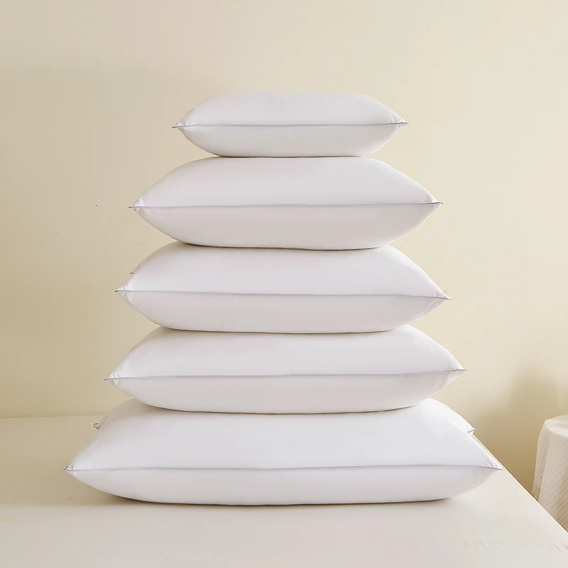 7-Sizes-Neck-Support-50-Goose-Feather-50-Polyester-Filling-Bed-Pillow-Sofa-Cushion