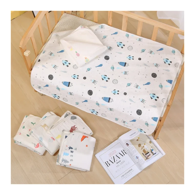 70-90CM-New-Born-Diaper-Washable-Nursing-Bed-Pads-Incontinence-Infant-Mat-Travel-Waterproof-Baby-Changing-Pad