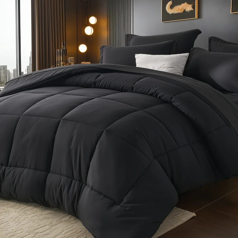 7PCS-Eco-Friendly-Solid-European-American-Style-Large-Bed-Covers-All-Seasons-Quilts-Bed-Sheets-Set-Queen-Size-Comforter