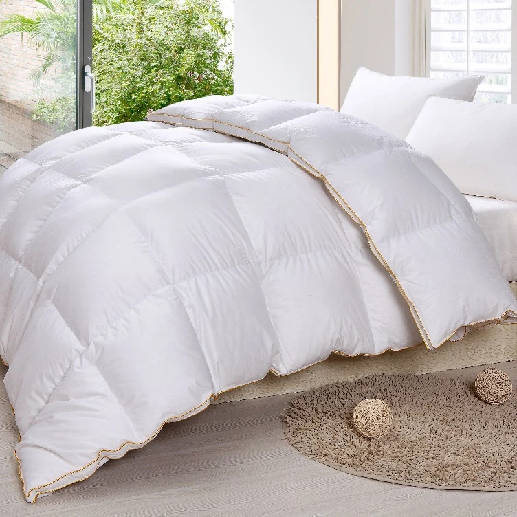 80-Goose-Down-Comforter-Bed-Duvet-Facial-100-Sateen-Bed-Quilt-Eider-Down-Filled-Duvet