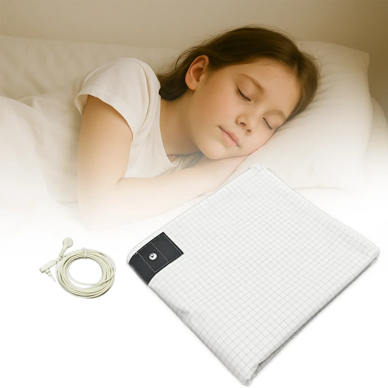 90-Cotton-10-Silver-Conductive-Grounding-Sheets-Anti-Static-Earthing-Bedding-for-Relaxation-Pain-Relief-Overall-Wellness