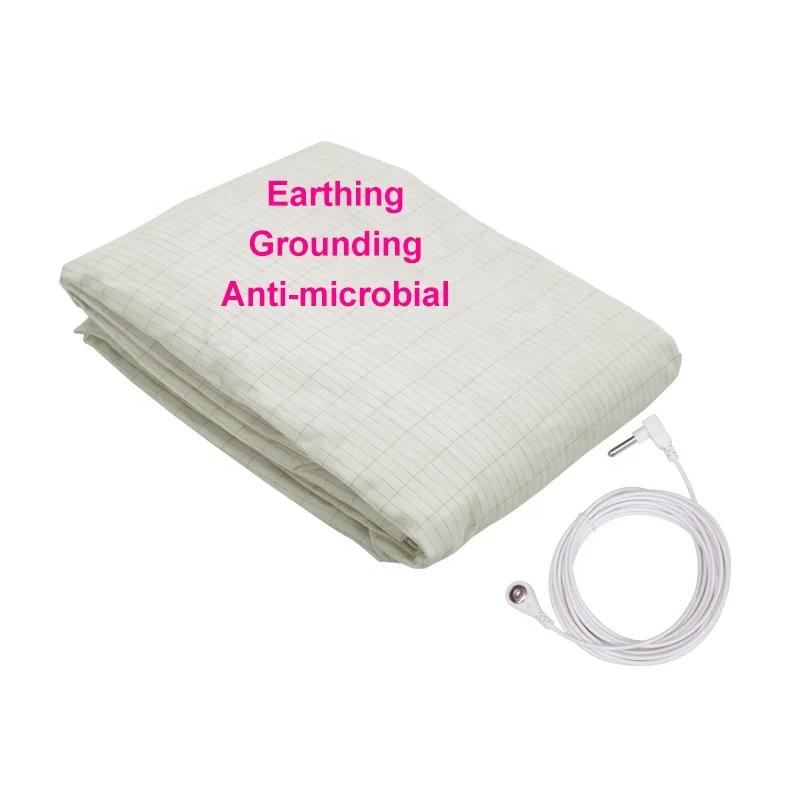99-191-40-cm-Customize-Earthing-Grounding-Conductive-Bed-Cover-Fitted-Sheet-With-Cord-and-Plug