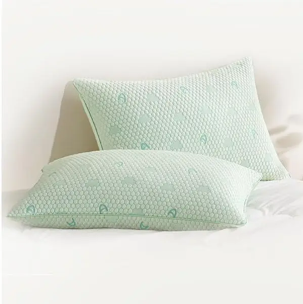 Adjustable-Fluffy-Pillows-with-Removable-Cover-Side-Back-Stomach-Sleepers-Green-Cooling-Memory-Foam-Pillows-for-Sleeping