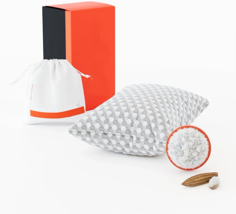 Adjustable-Loft-Crushed-Memory-Foam-Pillow-Cooling-Supportive-Natural-Fill-Pillow