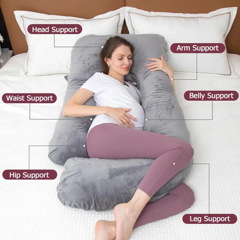 Adjustable-Maternity-Pregnancy-Pillow-Full-Body-Neck-Support-Comfortable-Nursing-Cushion-Removable-Cover-for-Pregnant