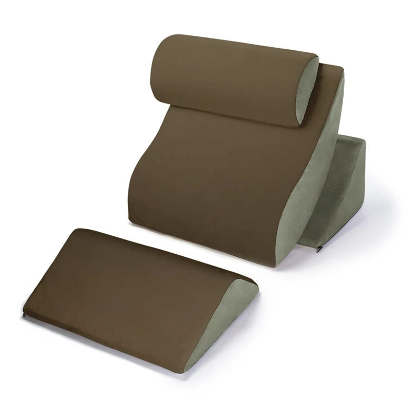Adjustable-Orthopedic-Foldable-Back-Reading-Wedge-Bed-Pillow-Memory-Foam-Neck-Pillow-for-Acid-Reflux-and-Back-Pain-Relief
