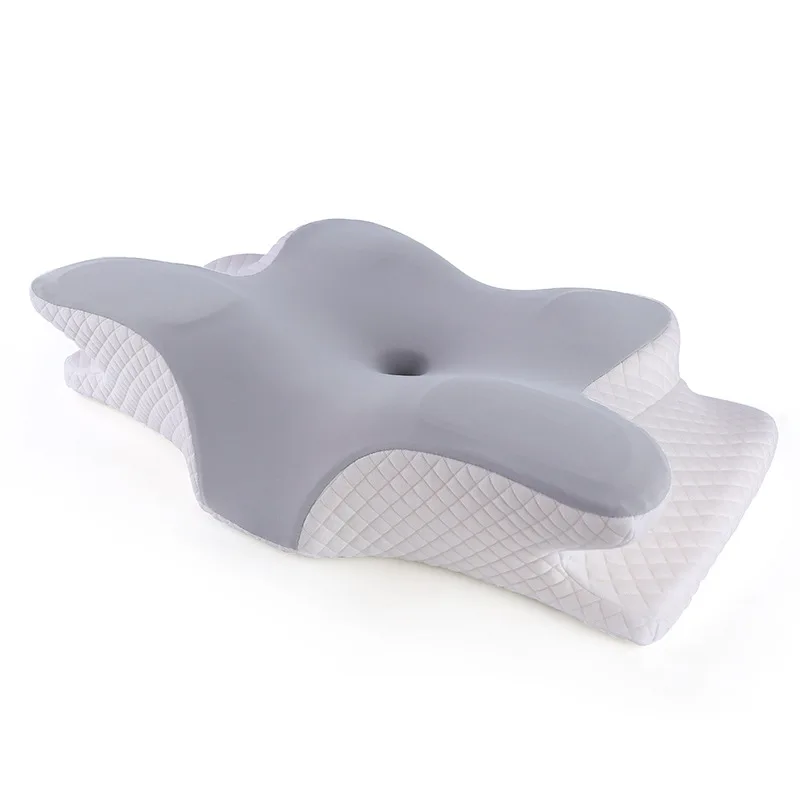 Adult-Ergonomic-Orthopedic-Sleeping-Neck-Support-Pillow-Irregular-Butterfly-Shaped-Cervical-Memory-Foam-Pillow-for-Side-Sleepers