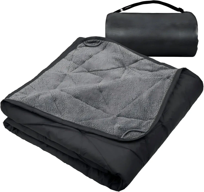 Adult-Heavy-Sleep-Weighted-Blanket-60x80-Inches-Gray-Large-Breathable-Machine-Washable-Polyester-Fiber-Summer-Use-Blanket