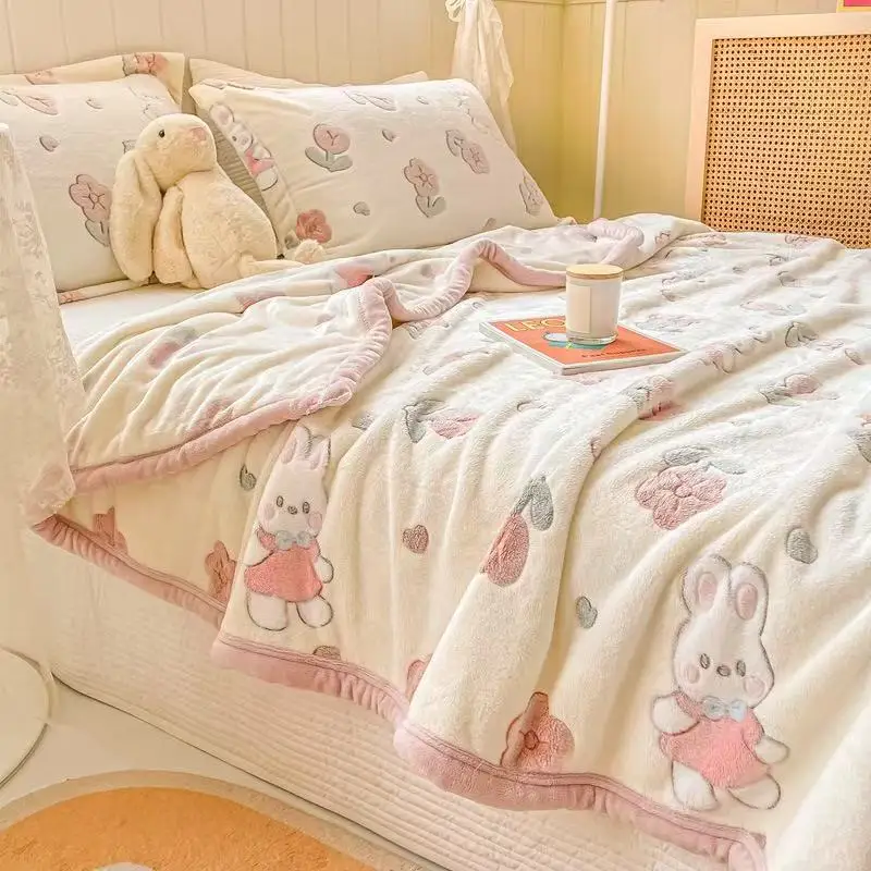 All-Season-50x70-Inches-Super-Soft-Fluffy-Fleece-Throw-Blanket-Super-Warm-for-Winter-Use-Couch-Bed-Solid-Raschel-Knitted-Blanket