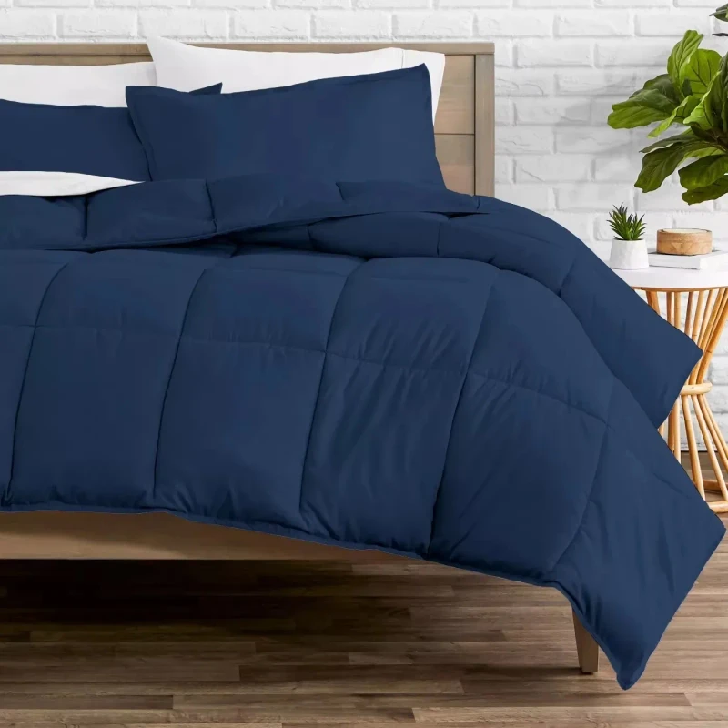 All-Season-Comforter-Bedding-Set-Microfiber-Quilted-Polyester-with-Pillowcase