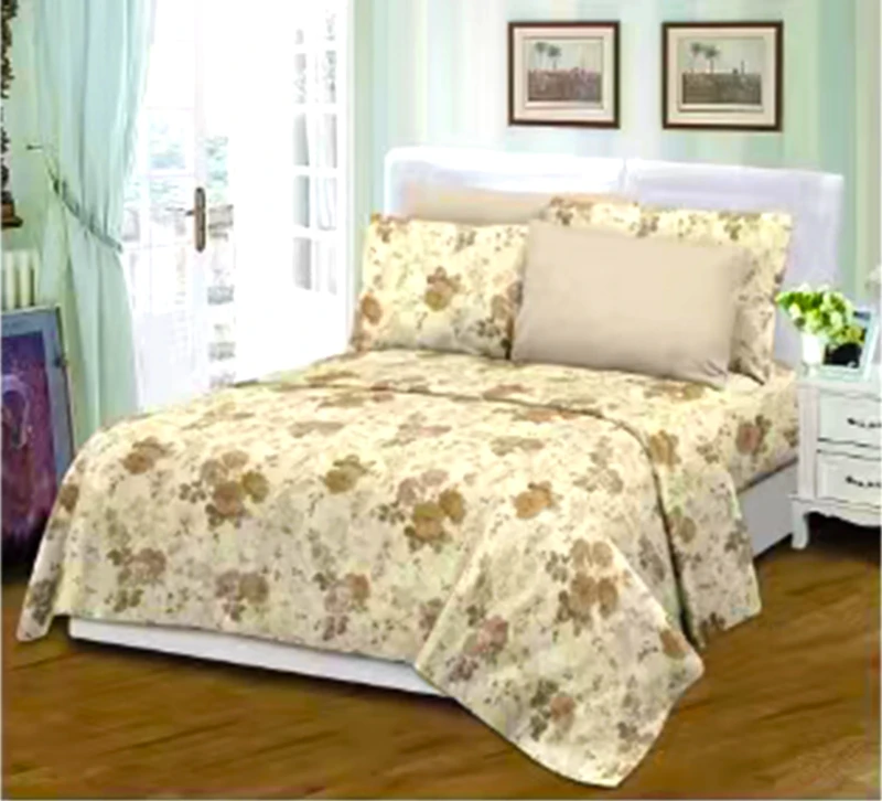 All-Season-Cozy-Brushed-Microfiber-Bedding-Set-6-Pieces-Elegant-Beige-Flower-Duvet-Cover-Set-Manufacturer