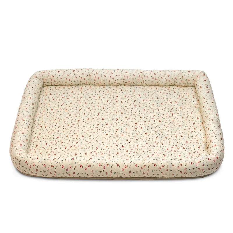 All-Season-Floral-Dog-Cat-Bed-Machine-Washable-Pet-Nest-for-Small-and-Medium-Dogs-Non-Stick-Fur-Dog-Bed-Warm-Winter-Home-Kennel