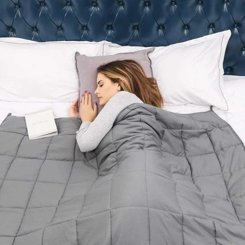 All-Season-Premium-Microfiber-Weighted-Blanket-for-Adults-Cooling-Heavy-Nature-Thick-Glass-Beads-Woven-Technique-for-Home-Use