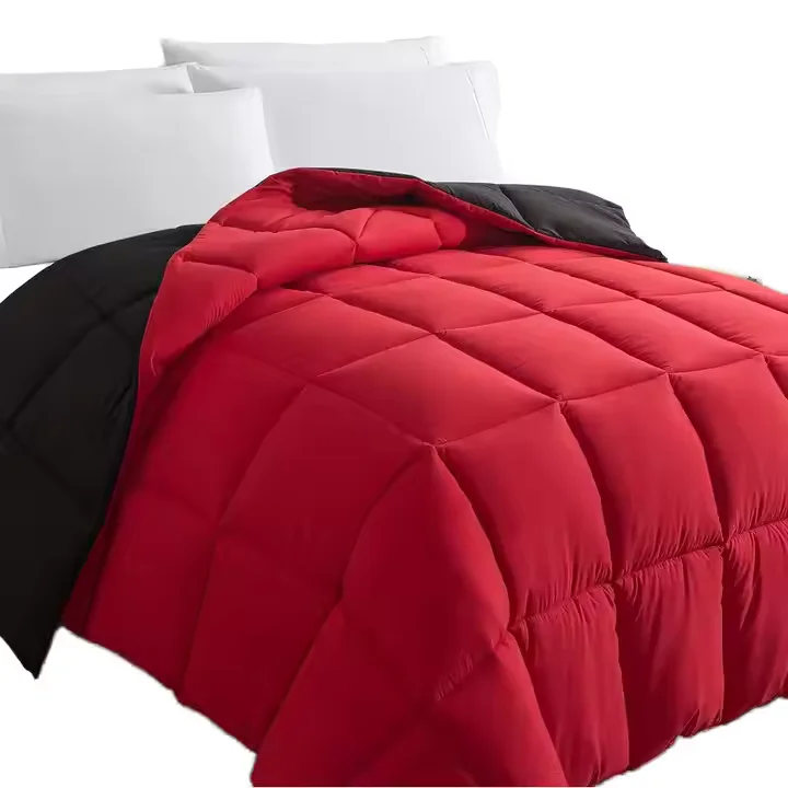 All-Season-Quilted-Comforter-Duvet-Set-Soft-Fluffy-Corner-Bedding-for-Home-Hotel-Full-Size-Winter-Summer-Warm-Simple-Polyester