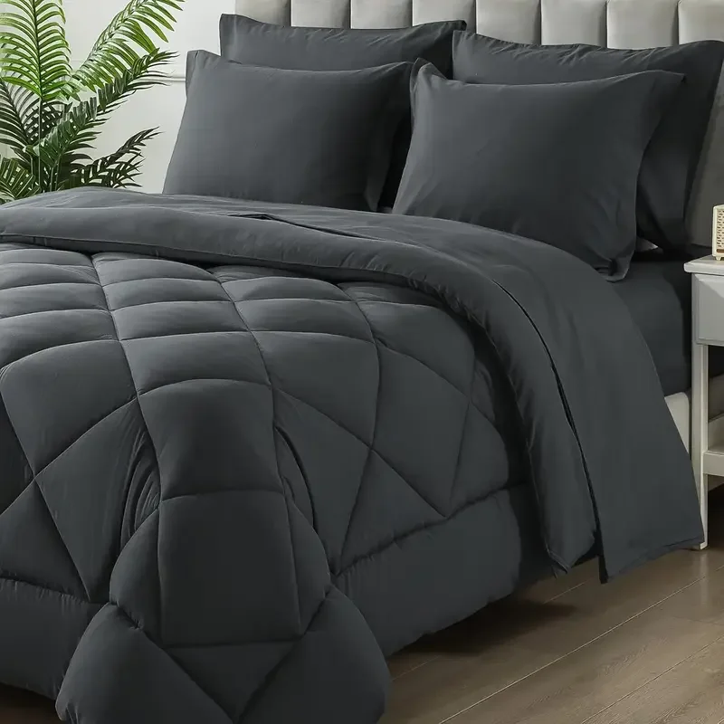All-Season-Reversible-7-Pieces-Comforter-Set-Bed-in-a-Bag-Ultra-Soft-Queen-King-Size-Bedding-Comforter-Set-for-Hotel-Home