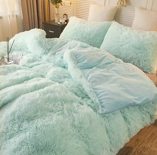 All-Season-Ultra-Soft-Solid-100-Polyester-Plush-Down-Alternative-Comforter-Set