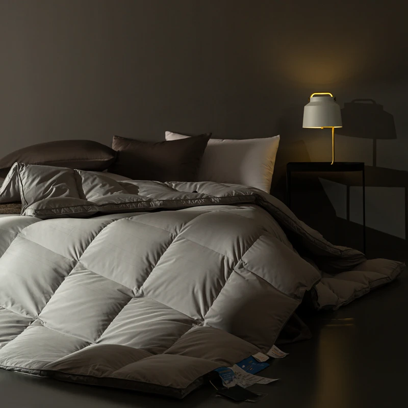 All-Season-Winter-100-Duck-Feathers-Goose-Full-Queen-Down-Insert-Inner-Alternative-Comforter-Reversible-Comfort-Duvet
