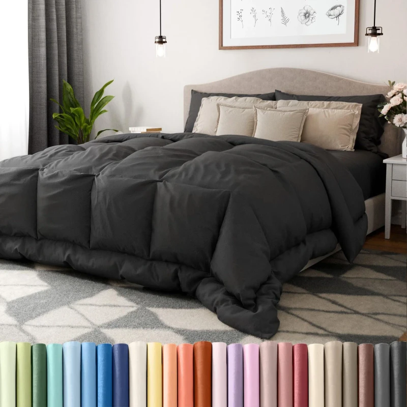 All-Season-Wont-Wrinkle-and-Wont-Pill-Premium-Comfort-Warm-Comforter-Breathable-Fluffy-and-Cozy-Alternative-Down-Comforter
