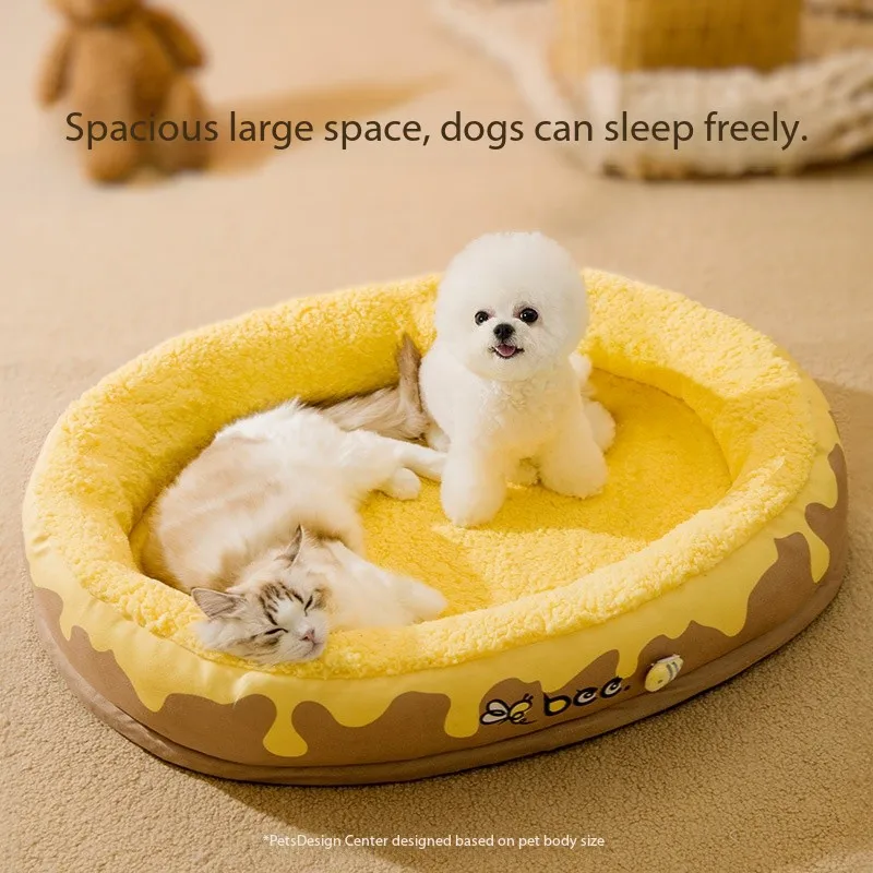 All-Seasons-Large-Memory-Foam-Dog-Bed-Modern-Orthopedic-Sleeping-Mat-Fashion-Rectangle-Design-Washable-Cat-Friendly