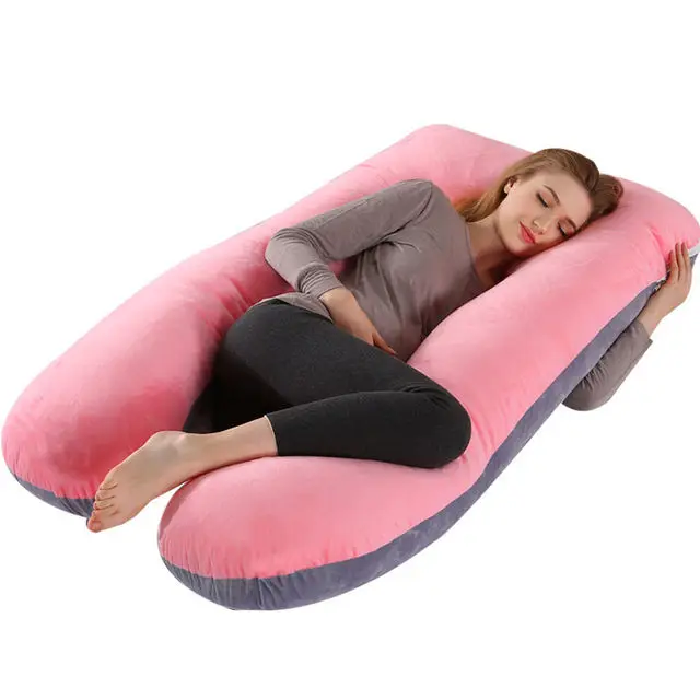 All-Seasons-Multi-Color-Removable-U-Shape-Adjustable-Pregnancy-Maternity-Pillow-Cushion-With-Zipper