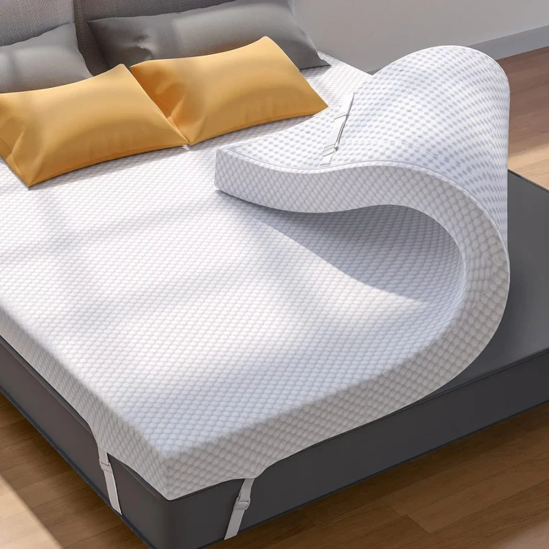 All-Sizes-Gel-Memory-Foam-Mattress-Topper-Cooling-Mattress-Pad-Cover-for-Back-Pain-Soft-with-Adjustable-Elastic-Straps