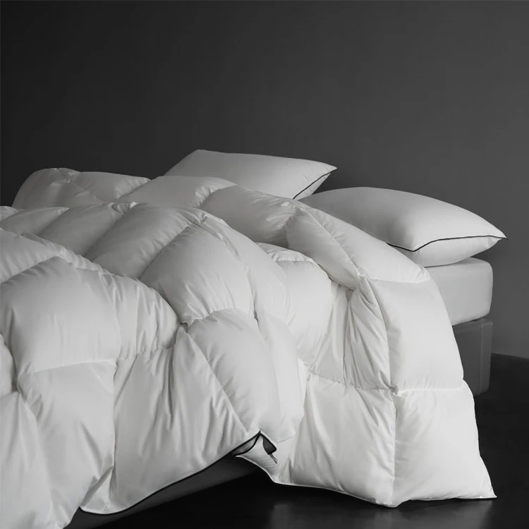 All-season-Queen-Comforter-Goose-Duck-Feather-Down-Duvet-Luxury-Hotel-Fluffy-Lightweight-Cotton-Polyester-Quilt
