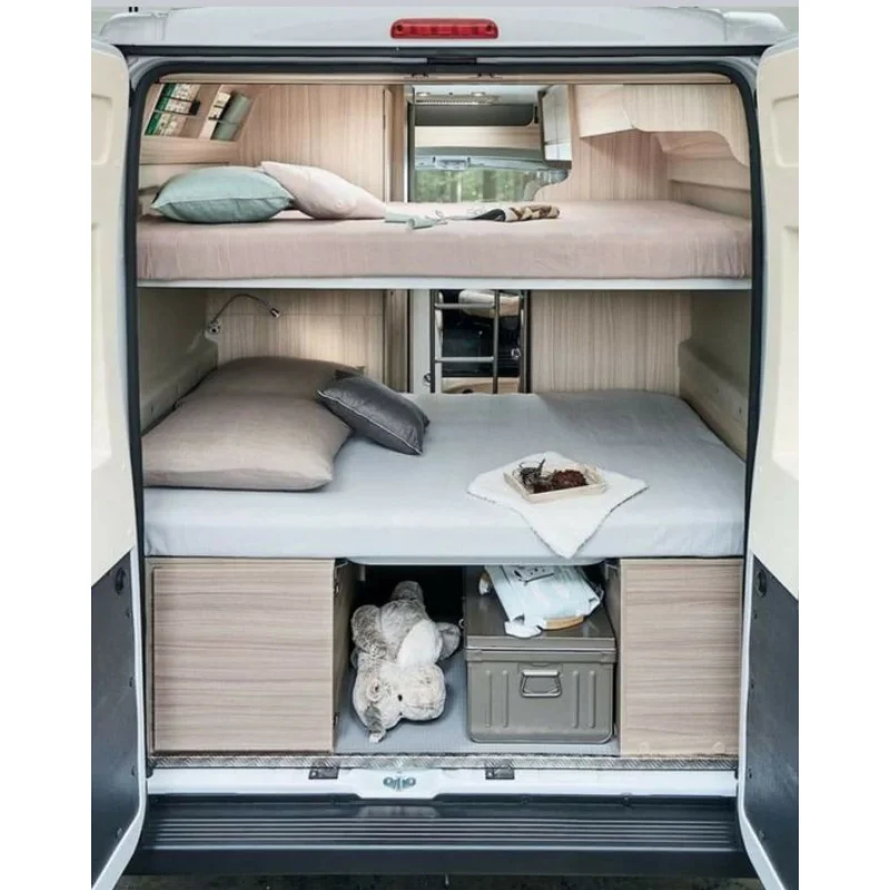 Aluminum-RV-Bunk-Bed-With-Two-Cabinet-Under-the-Bed-Lightweight-Camper-Van-Furniture