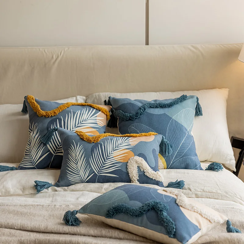 American-Tufted-Embroidered-Throw-Pillow-Cover-Tassel-Sofa-Cushion-Decorative-Cushion-Set-Without-Core