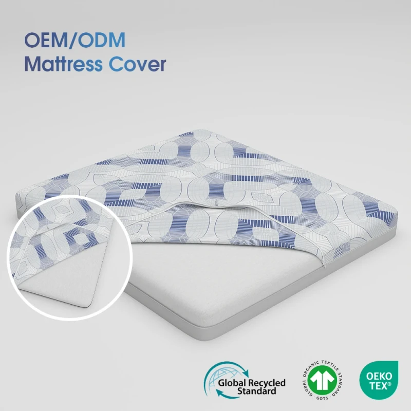 Anti-Bacterial-Mattress-Cover-Polyester-Knitted-Mattress-Protector-OEM