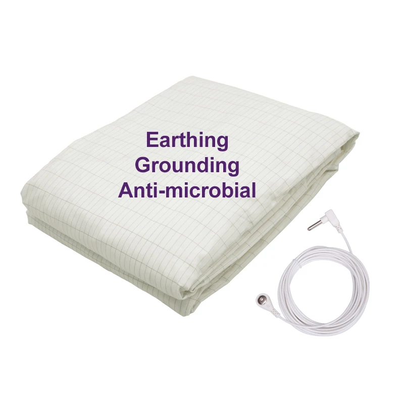 Anti-bacterial-Earthing-Grounding-Conductive-Fitted-Bed-Sheet-With-Silver-Fiber