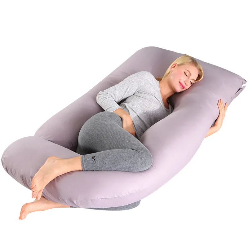 Antimicrobial-Large-Thick-Crystal-Velvet-Breathable-Pregnancy-Pillow-Fixed-Sleeping-Position-J-Shaped-Pregnancy-Pillow