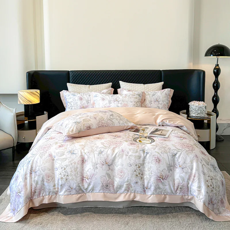 Artistic-Gray-Ink-Forest-Printed-Comforter-Set-Luxurious-Lyocell-600TC-Ultra-Soft-Eco-Friendly-All-Season-Bed-Sheets