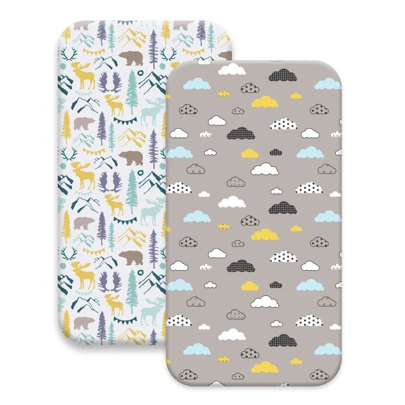 Baby-Bed-Cover-Polyester-Woven-Baby-Bed-Sheet-Newborn-Bedding-Childrens-Mattress-Cover-Single-piece-Sanded-Bed-Cover