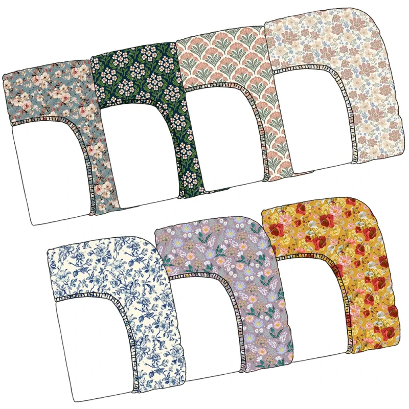 Baby-Stretchy-Bamboo-Fiber-Crib-Sheet-Antibacterial-Soft-Comfortable-Vintage-Floral-Print-Infant-Crib-Bedding-Essentials