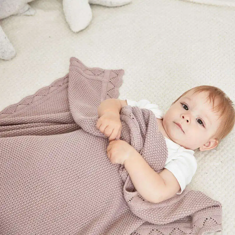 Baby-Swaddle-Wrap-Multipurpose-100-Cotton-Baby-Knit-Blanket-for-Stroller-Crib-Swaddle-Nursing-Cover-Knitted-Baby-Bedding