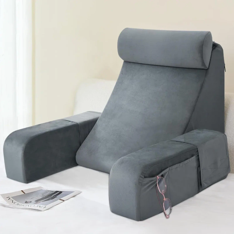 Back-Support-Reading-Pillow-with-Attached-Arms-and-Large-Pockets