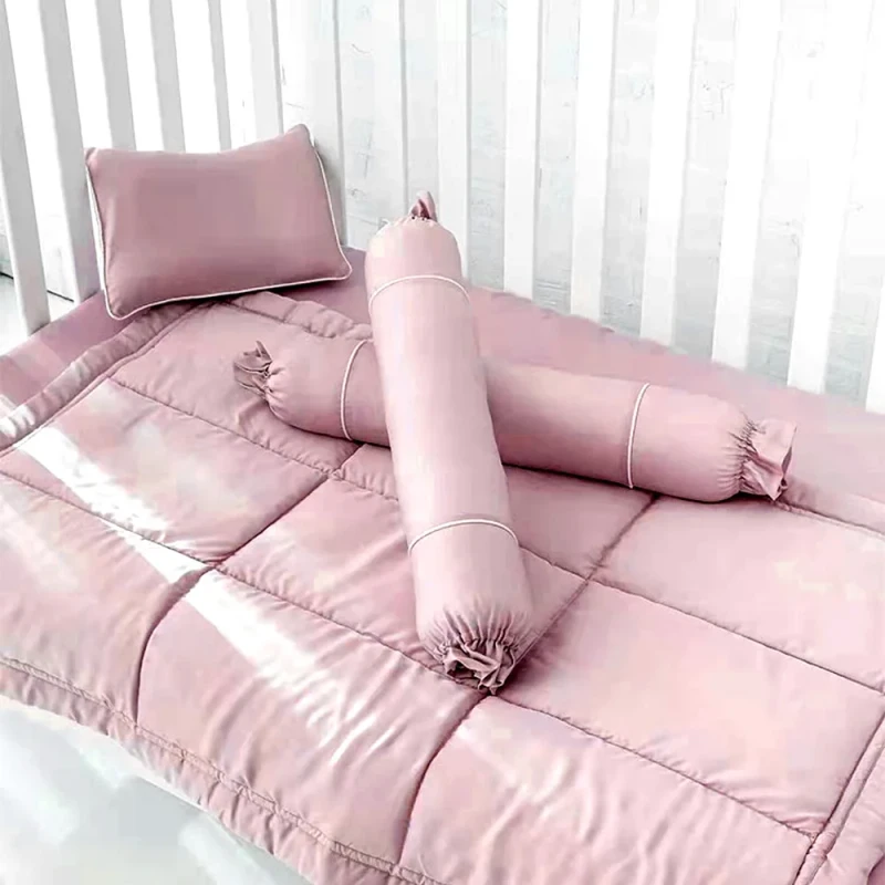 Bamboo-Baby-Cot-Bedding-Crib-Bed-Linen-Comforter-Sheet-Set-Crib-100-Bamboo-Bedding-Set