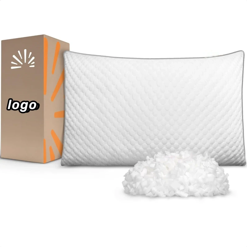 Bamboo-Cover-Adjustable-Height-Shredded-Memory-Foam-and-Microfibres-Hypoallergenic-Certifications-Custom-Size